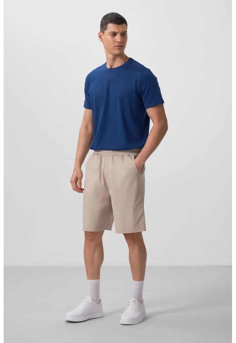 Pantaloni scurti, Barbati, Pantaloni scurti chino tesuti TOMMY pentru barbati, Bej Natural,