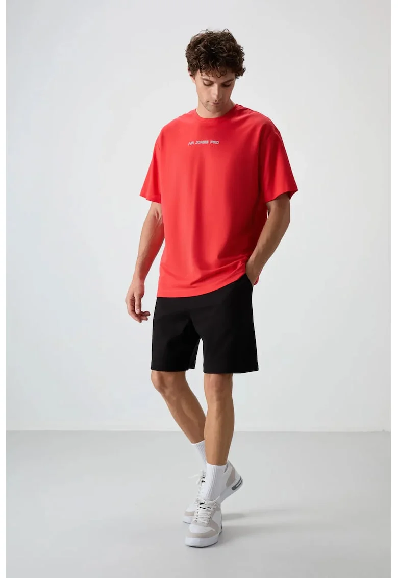 Pantaloni scurti, Barbati, Pantaloni scurti de trening din bumbac-poliester TOMMY pentru barbati, Negru,