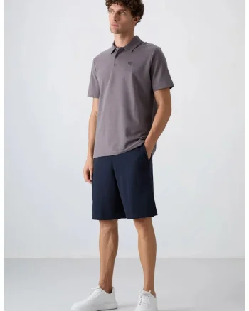 Pantaloni scurti, Barbati, Pantaloni scurti cargo TOMMY cu croiala pentru Albastru marin,