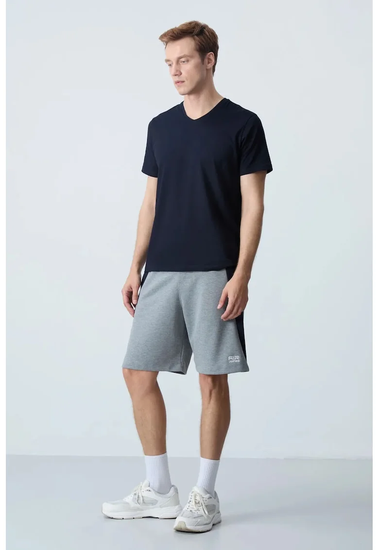 Pantaloni scurti, Barbati, Pantaloni scurti de trening din amestec de bumbac TOMMY pentru barbati, Gri,