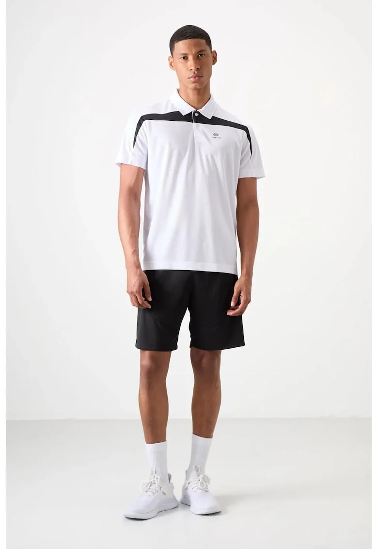 Pantaloni scurti, Barbati, Pantaloni scurti de trening din poliester TOMMY pentru barbati, Negru,
