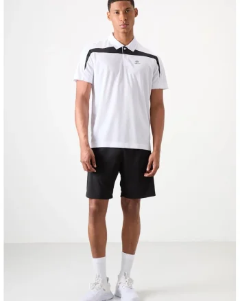 Pantaloni scurti, Barbati, Pantaloni scurti de trening din poliester TOMMY pentru barbati, Negru,