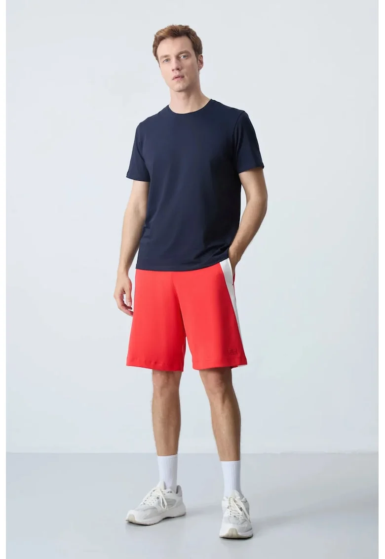 Pantaloni scurti, Barbati, Pantaloni scurti de trening din amestec de bumbac TOMMY barbati, Rosu,
