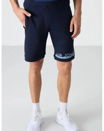 Pantaloni scurti, Barbati, Pantaloni scurti de trening din fleece TOMMY pentru barbati, Albastru marin,