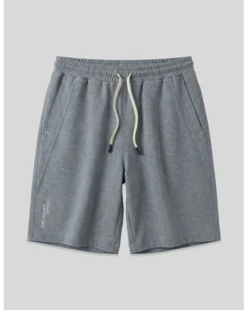 Pantaloni scurti, Barbati, Pantaloni scurti de trening TOMMY din amestec de bumbac pentru barbati, Gri,