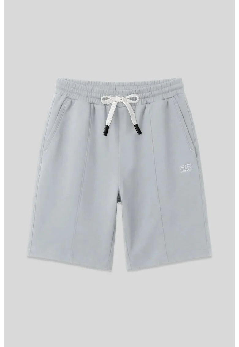 Pantaloni scurti, Barbati, TOMMY Pantaloni scurti de trening din amestec de bumbac pentru barbati, Gri deschis, 2XL INTL,