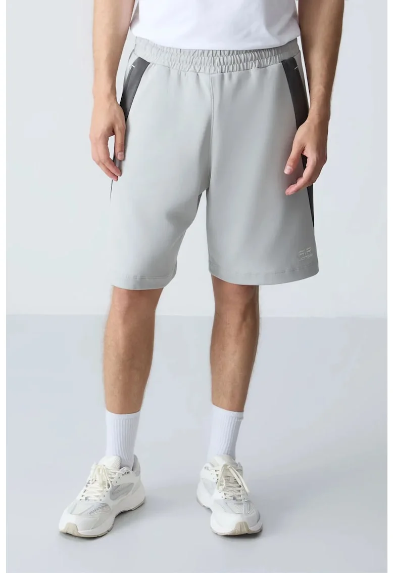 Pantaloni scurti, Barbati, Pantaloni scurti de trening din amestec de bumbac TOMMY pentru barbati, Gri deschis, Gri deschis
