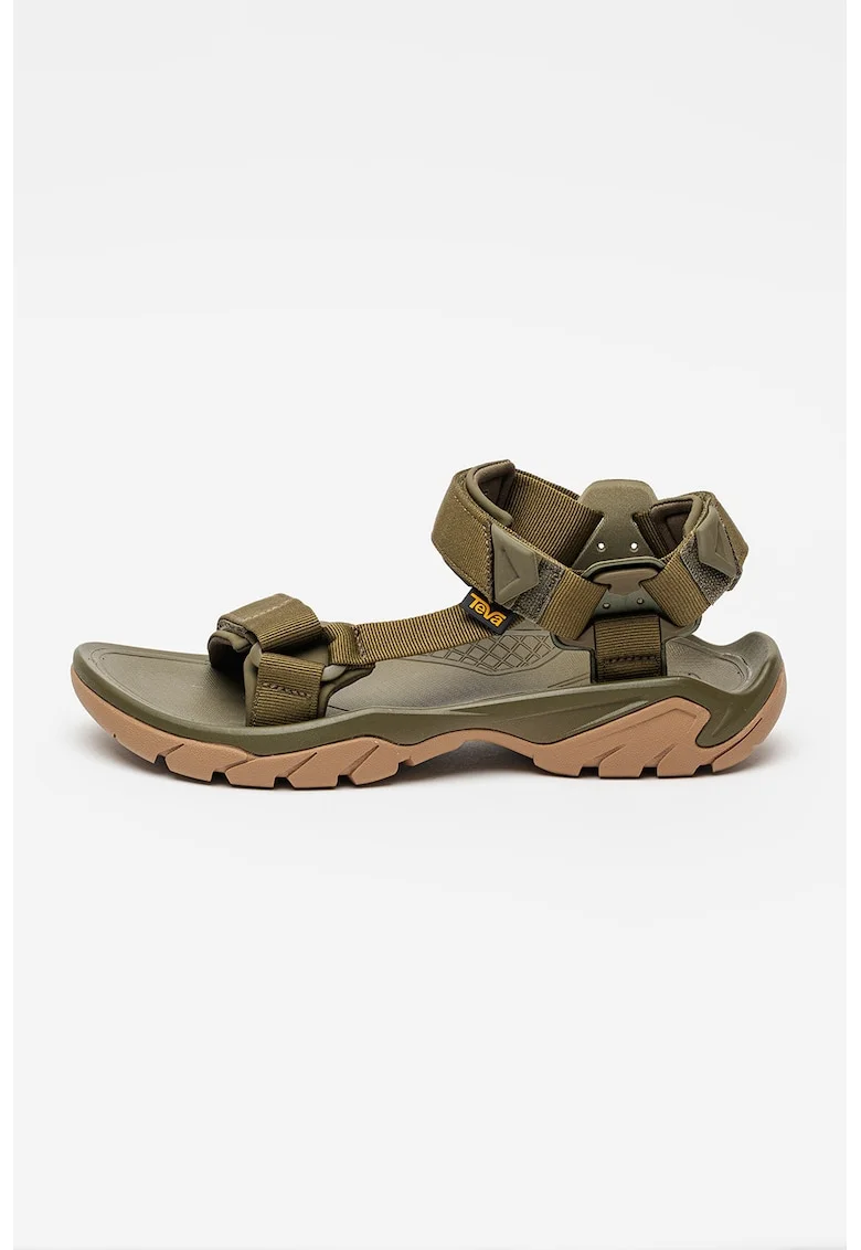 Sandale cu inchidere velcro Terra, Verde masliniu