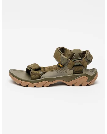 Sandale cu inchidere velcro Terra, Verde masliniu