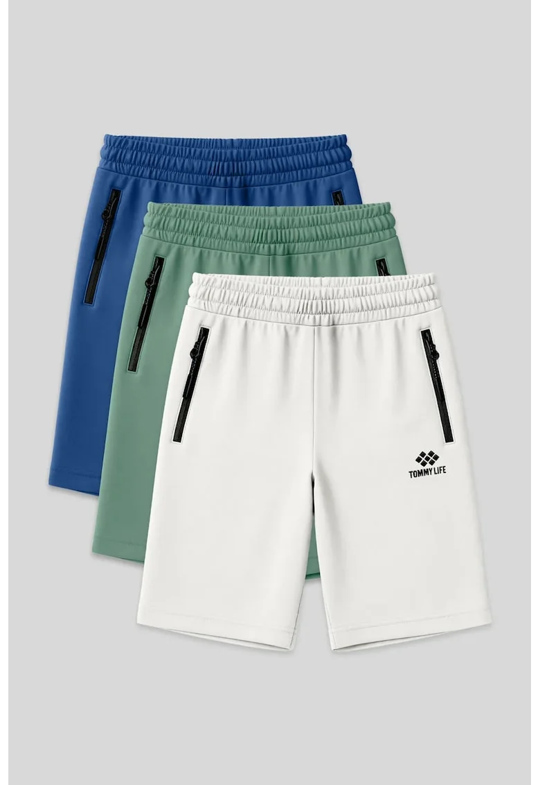 Pantaloni scurti, Barbati, Pantaloni scurti TOMMY din jerseu pentru barbati, Multicolor,