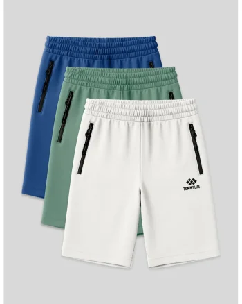 Pantaloni scurti, Barbati, Pantaloni scurti TOMMY din jerseu pentru barbati, Multicolor,
