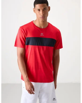 Tricou  barbati, 100% poliester cu guler rotund