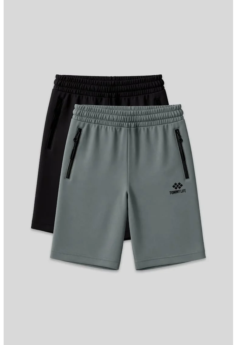 Pantaloni scurti, Barbati, Pantaloni scurti TOMMY din jerseu pentru barbati, Multicolor, INTL,