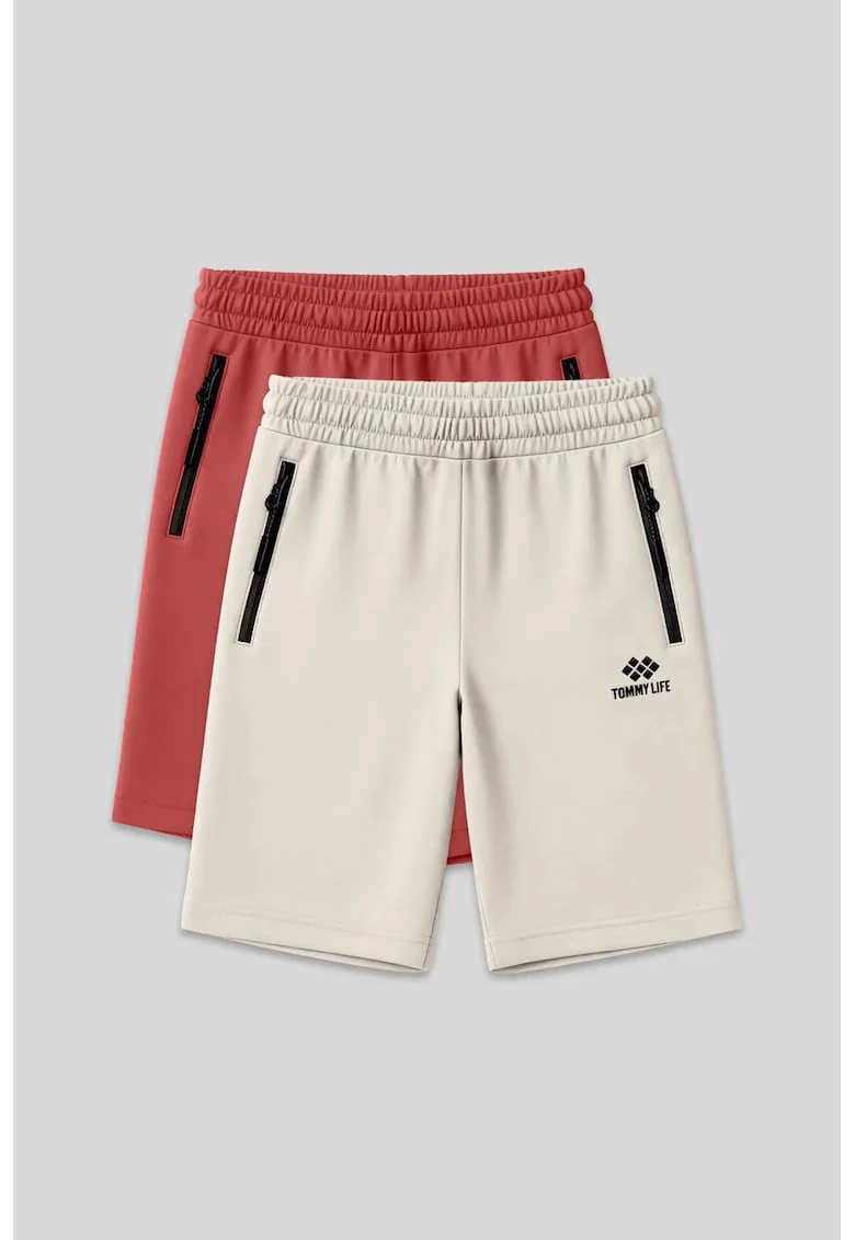 Pantaloni scurti, Barbati, Pantaloni scurti din jerseu TOMMY pentru barbati, Stone Natural,