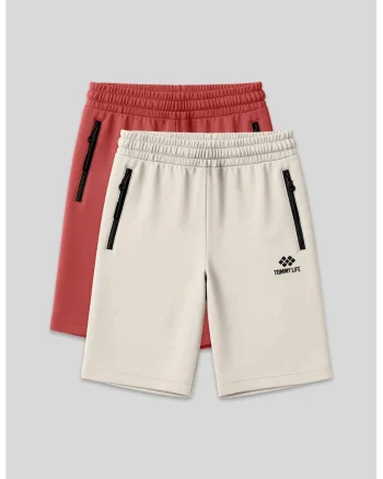 Pantaloni scurti, Barbati, Pantaloni scurti din jerseu TOMMY pentru barbati, Stone Natural,