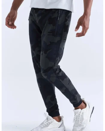 Pantaloni de trening, Barbati, Pantaloni de trening TOMMY barbati, camuflaj, croiala Gri carbune,