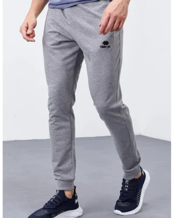 Pantaloni de trening, Barbati, Pantaloni de trening TOMMY din fleece, slim-fit, pentru barbati, Gri,