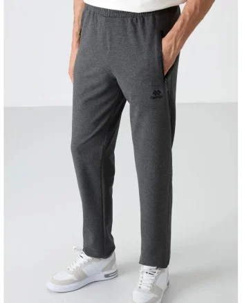 Pantaloni de trening, Barbati, Pantaloni de trening TOMMY pentru barbati cu croiala Gri carbune,