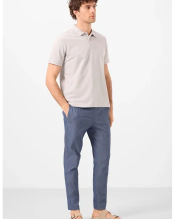 Pantaloni, Barbati, Pantaloni Chino TOMMY Gabardina Croiala Dreapta pentru Barbati, Oxford Blue,