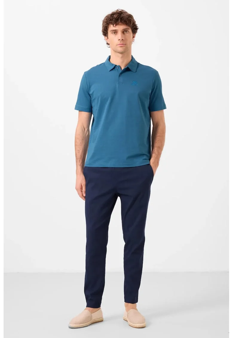Pantaloni, Barbati, Pantaloni Chino TOMMY Gabardina Croiala Dreapta pentru Barbati, Albastru Marin, INTL,