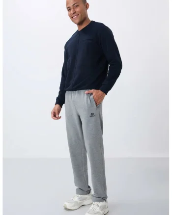 Pantaloni de trening, Barbati, Pantaloni de trening TOMMY pentru barbati, croiala Gri deschis,