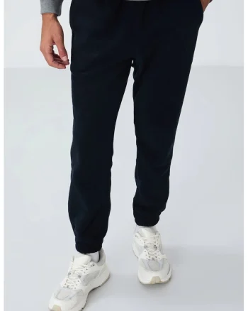Pantaloni de trening, Barbati, Pantaloni de trening jogger TOMMY din poliester pentru barbati, Negru,