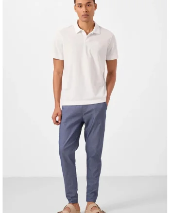 Pantaloni, Barbati, TOMMY din gabardina cu croiala dreapta pentru barbati, Oxford Blue,