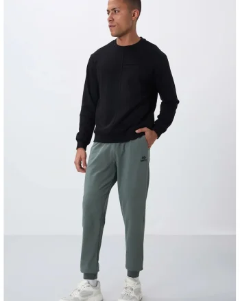 Pantaloni de trening, Barbati, Pantaloni de trening TOMMY din fleece pentru Verde