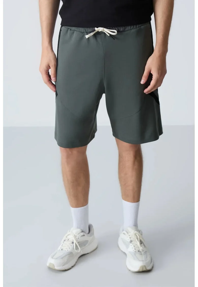 Pantaloni scurti, Barbati, Pantaloni scurti de trening din fleece TOMMY pentru barbati, Gri ardezie,