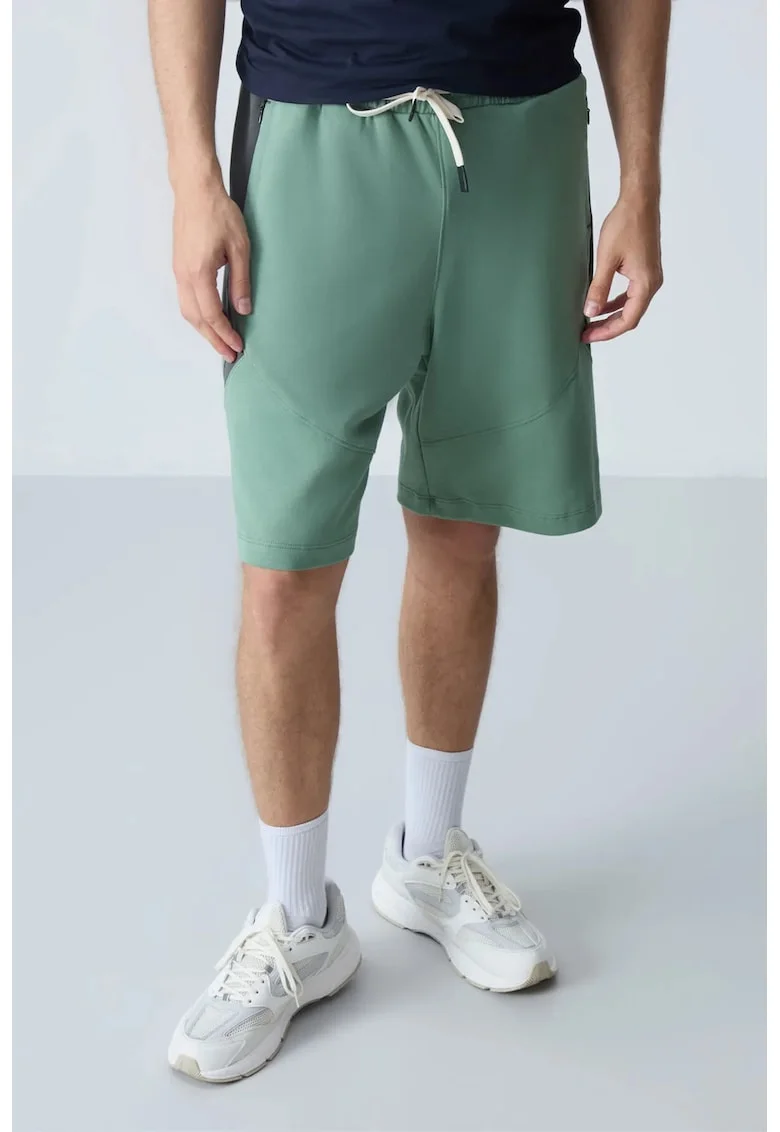 Pantaloni scurti, Barbati, Pantaloni scurti de trening din fleece TOMMY pentru barbati, Verde salvie,