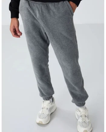Pantaloni de trening, Barbati, Pantaloni de trening TOMMY din poliester pentru barbati, Gri carbune, Gri antracit