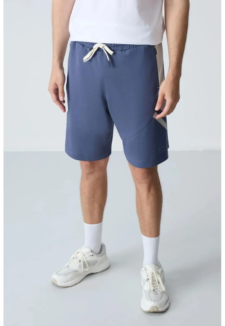 Pantaloni scurti, Barbati, Pantaloni scurti de trening din fleece TOMMY pentru barbati, Bleumarin