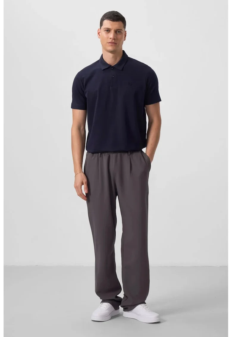 Pantaloni, Barbati, Pantaloni Palazzo cu croiala larga pentru Gri