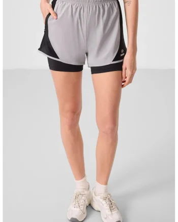 Pantaloni scurti,  mini, elastic, piatra naturala, poliester-elastan