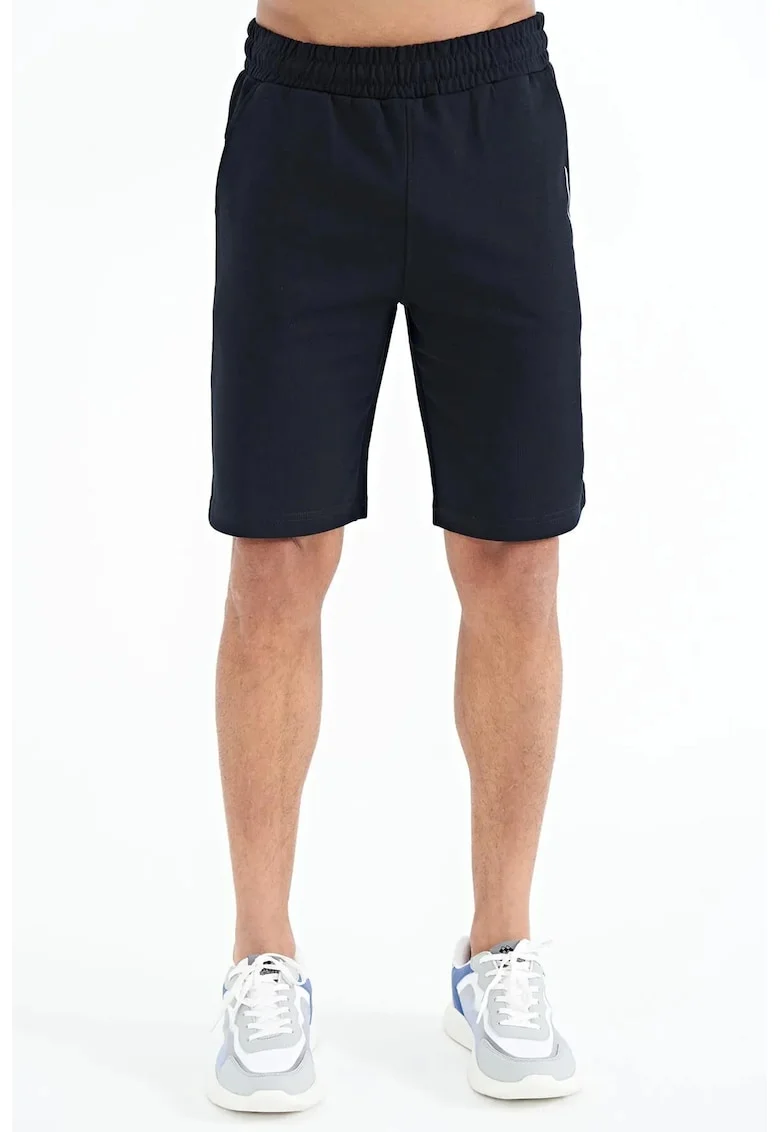 Pantaloni scurti, Barbati, Pantaloni scurti de trening din fleece TOMMY barbati, Albastru marin,
