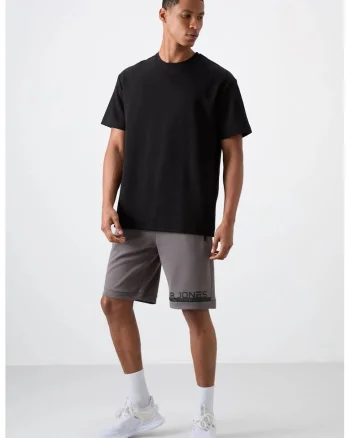 Pantaloni scurti, Barbati, Pantaloni scurti de trening din fleece TOMMY pentru barbati, Gri carbune,