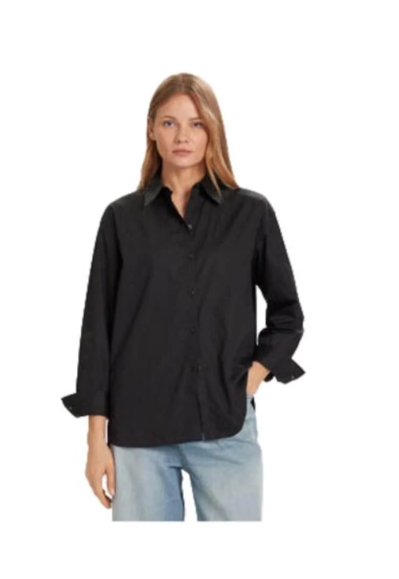 Camasa dama,  bumbac, neagra,