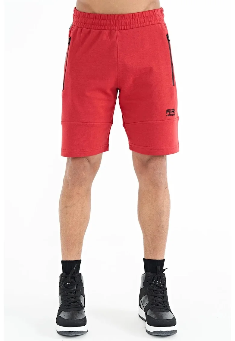 Pantaloni scurti, Barbati, Pantaloni scurti din tricot uni TOMMY pentru barbati, Rosu,