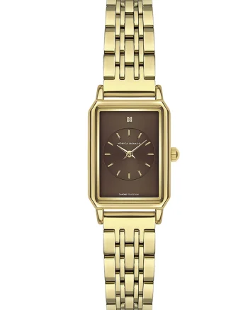 Quartz Watch With Diamonds, Auriu