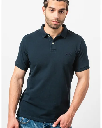 Tricou polo din bumbac pique Classic, Albastru ultramarin