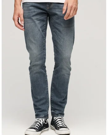 Blugi slim-fit Vintage, Albastru prafuit
