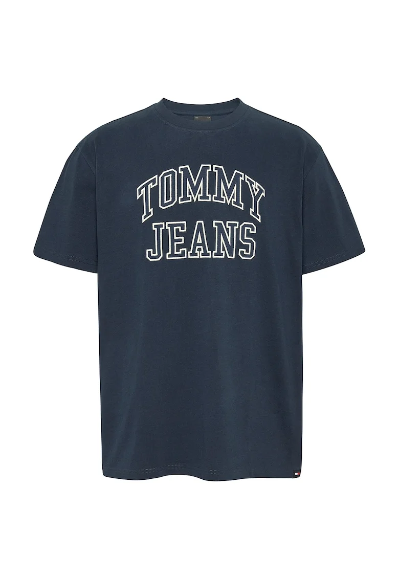 Tricou lejer cu logo, Albastru inchis