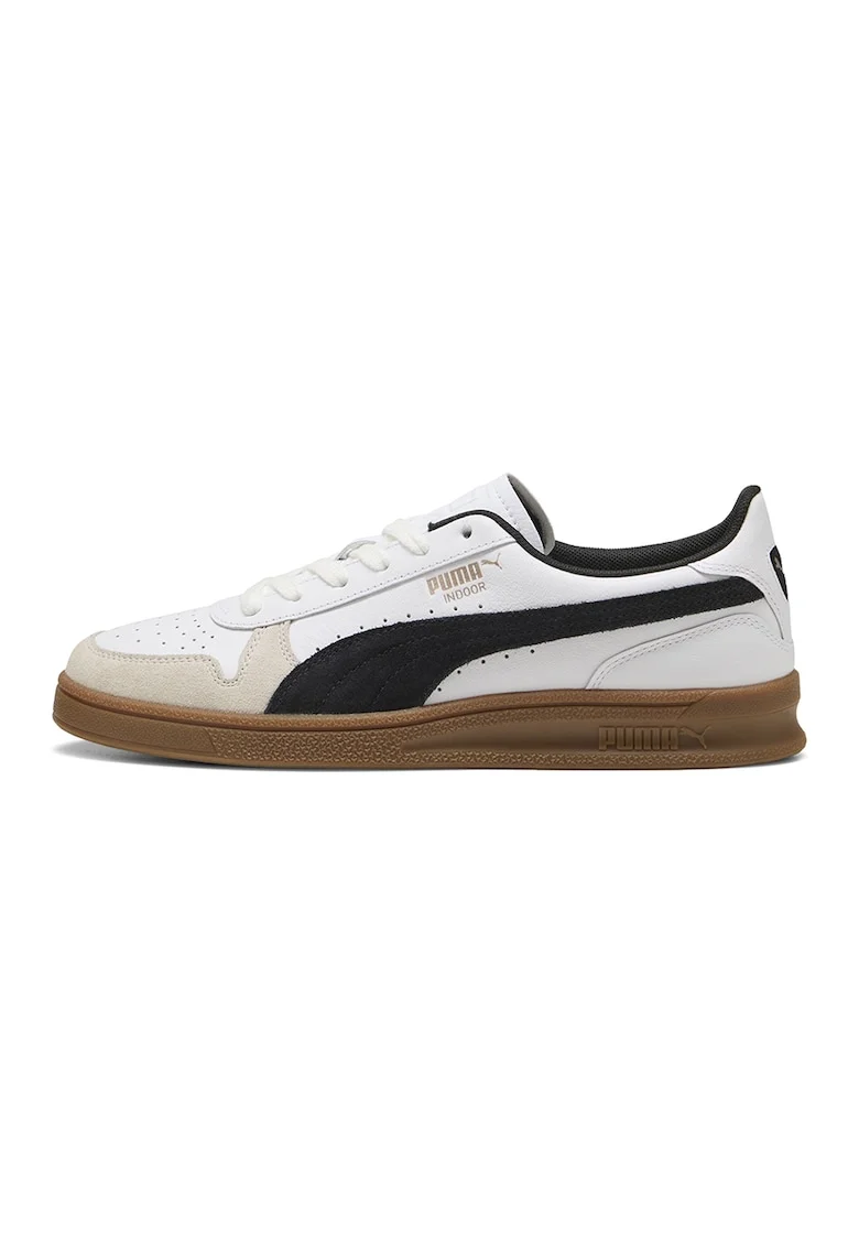 Pantofi sport din piele cu garnituri din piele intoarsa
