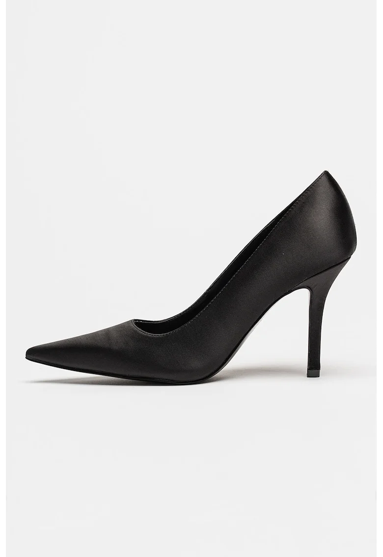 Pantofi cu varf ascutit si toc stiletto, Negru