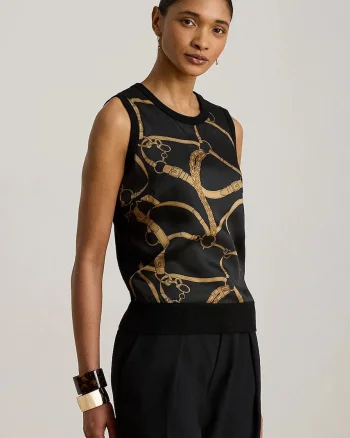 Lauren Ralph Lauren pulover cu mânecă scurtă pentru femei