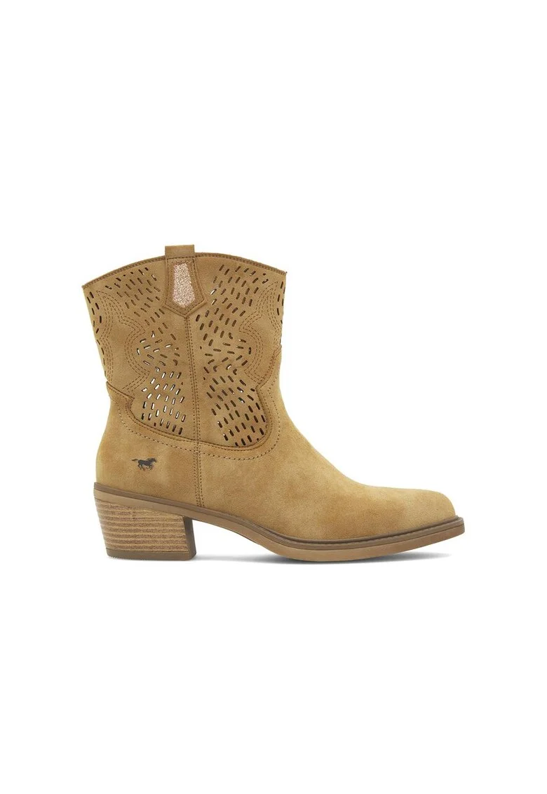 Botine dama,  590559, Textil, Maro,