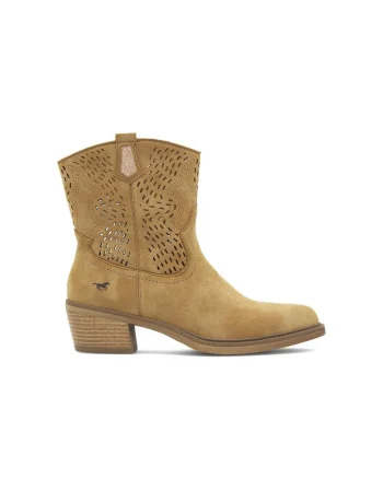 Botine dama,  590559, Textil, Maro,