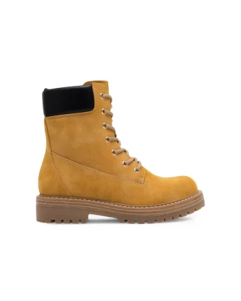 Botine dama,  590559, Sintetic/Textil, Maro,