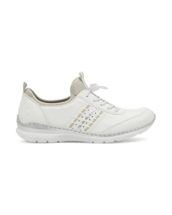 Pantofi dama,  590559, Sintetic, Alb,