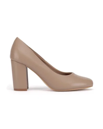 Pantofi dama,  590559, Sintetic, Bej,